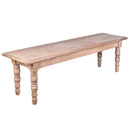 Artillery Leg 1.5m Recycled Timber Dining Bench Seat-Dovetailed & Doublestitched