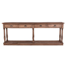 Augustus Farmhouse Console Table-Dovetailed & Doublestitched