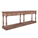 Augustus Farmhouse Console Table-Dovetailed & Doublestitched