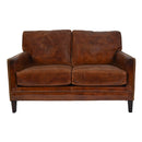 Carre Vintage Leather 2 Seater Sofa-Dovetailed & Doublestitched