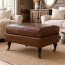 Chiswick Vintage Leather Ottoman