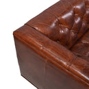 Churchill Vintage Leather 3 Seater Sofa-Dovetailed & Doublestitched