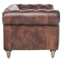 GG Leather Chesterfield 2 Seater Sofa-Dovetailed & Doublestitched