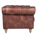 GG Leather Chesterfield Armchair-Dovetailed & Doublestitched