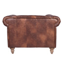 GG Leather Chesterfield Armchair-Dovetailed & Doublestitched