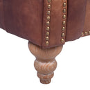GG Leather Chesterfield Armchair-Dovetailed & Doublestitched