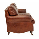 Hyde Vintage Leather 3 Seater Sofa-Dovetailed & Doublestitched