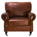 Hyde Vintage Leather Armchair-Dovetailed & Doublestitched