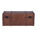 Jaipur Set Of Leather Trunks-Dovetailed & Doublestitched