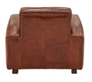 Kingly Club Vintage Leather Art Deco Armchair-Dovetailed & Doublestitched