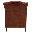 Knox Vintage Leather Wingback Armchair-Dovetailed & Doublestitched