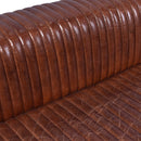 London Vintage Leather 3 Seater Sofa-Dovetailed & Doublestitched