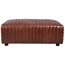 London Vintage Leather Bench-Dovetailed & Doublestitched