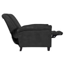Maxwell Black Leather Recliner Chair-Dovetailed & Doublestitched