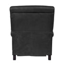 Maxwell Black Leather Recliner Chair-Dovetailed & Doublestitched