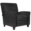 Maxwell Black Leather Recliner Chair-Dovetailed & Doublestitched