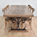 Michigan 3m French Iron Dining Table-Dovetailed & Doublestitched