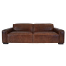 Mudec 3.5 Seater Vintage Leather Sofa-Dovetailed & Doublestitched