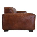 Mudec 3.5 Seater Vintage Leather Sofa-Dovetailed & Doublestitched
