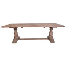 Old Elm 250cm Reclaimed Timber Dining Table-Dovetailed & Doublestitched