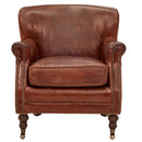 Ralston Vintage Leather Armchair-Dovetailed & Doublestitched