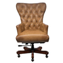 Maddox Tan Leather Desk Chair