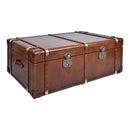 Vintage Leather Trunk Coffee Table-Dovetailed & Doublestitched