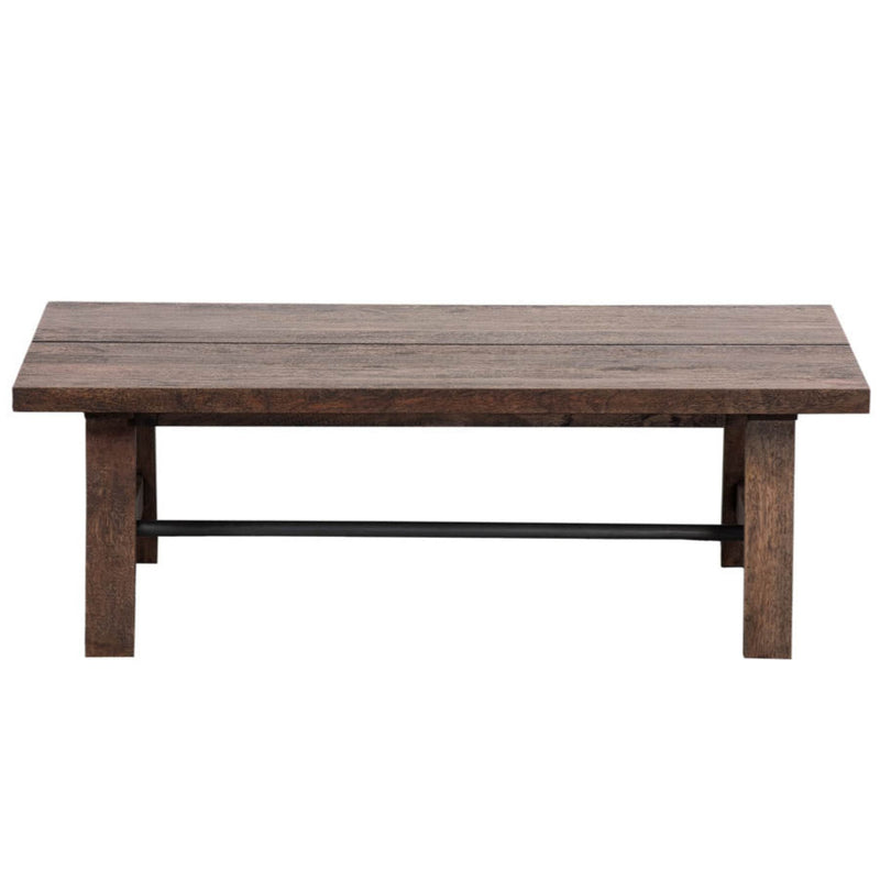 Avoca Tropical Coffee Table in Honey Brown-Dovetailed &amp; Doublestitched