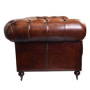 Barrington Antique Leather Chesterfield Sofa - 3 Seater-Dovetailed & Doublestitched