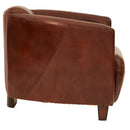Carlton Vintage Leather Tub Chair-Dovetailed & Doublestitched