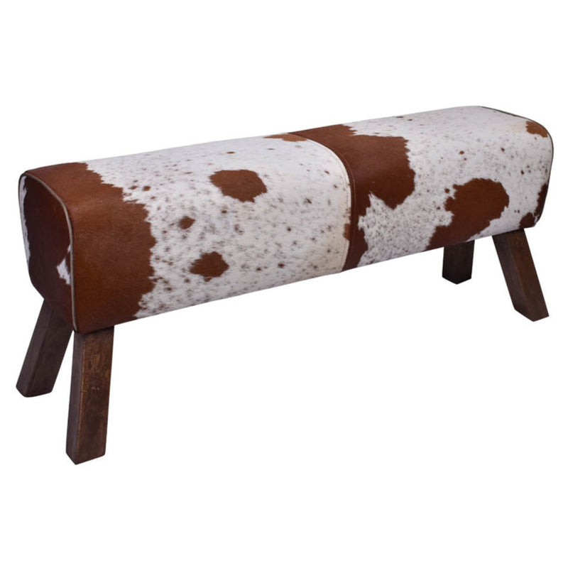 Jaipur Cowhide Long Bench 120-Dovetailed &amp; Doublestitched