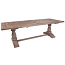 Old Elm 250cm Reclaimed Timber Dining Table-Dovetailed & Doublestitched