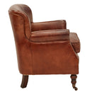 Ralston Vintage Leather Armchair-Dovetailed & Doublestitched