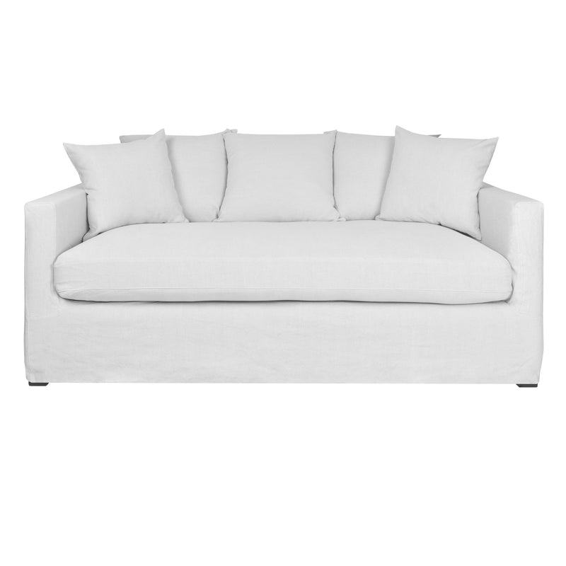 Savoy 2.5 Seater Slip Cover Sofa in Cloud-Dovetailed &amp; Doublestitched