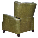 Opa British Green Leather Recliner Chair