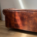 GG Leather Chesterfield 4 Seater Sofa