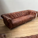 GG Leather Chesterfield 4 Seater Sofa