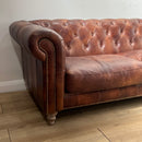 GG Leather Chesterfield 4 Seater Sofa