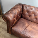 GG Leather Chesterfield 4 Seater Sofa