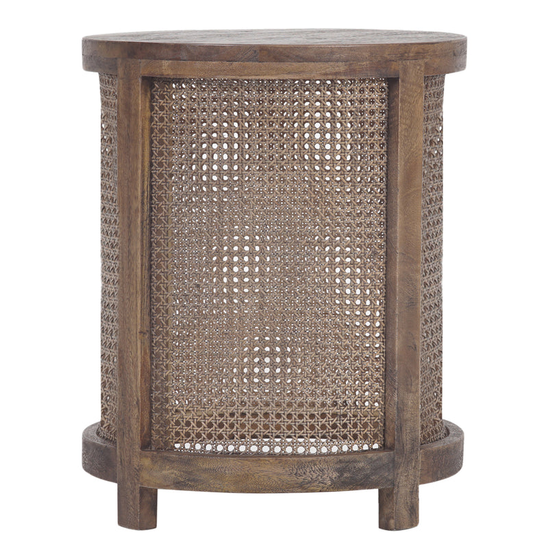Avoca Birdeye Side Table in Honey Brown