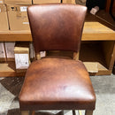 Cartier Leather Counter Stool in Briarsmoke