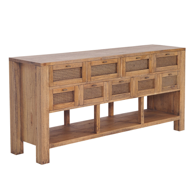 Avoca 9 Drawer Sideboard in Light Tobacco