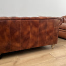 GG Leather Chesterfield 4 Seater Sofa