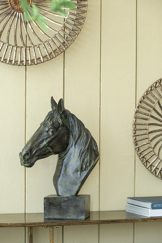 Equine Sculpture On Base