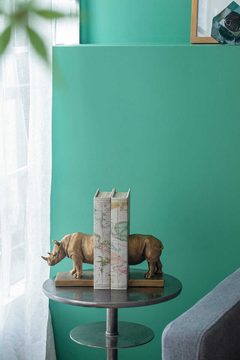 Rhinoceros Bookends