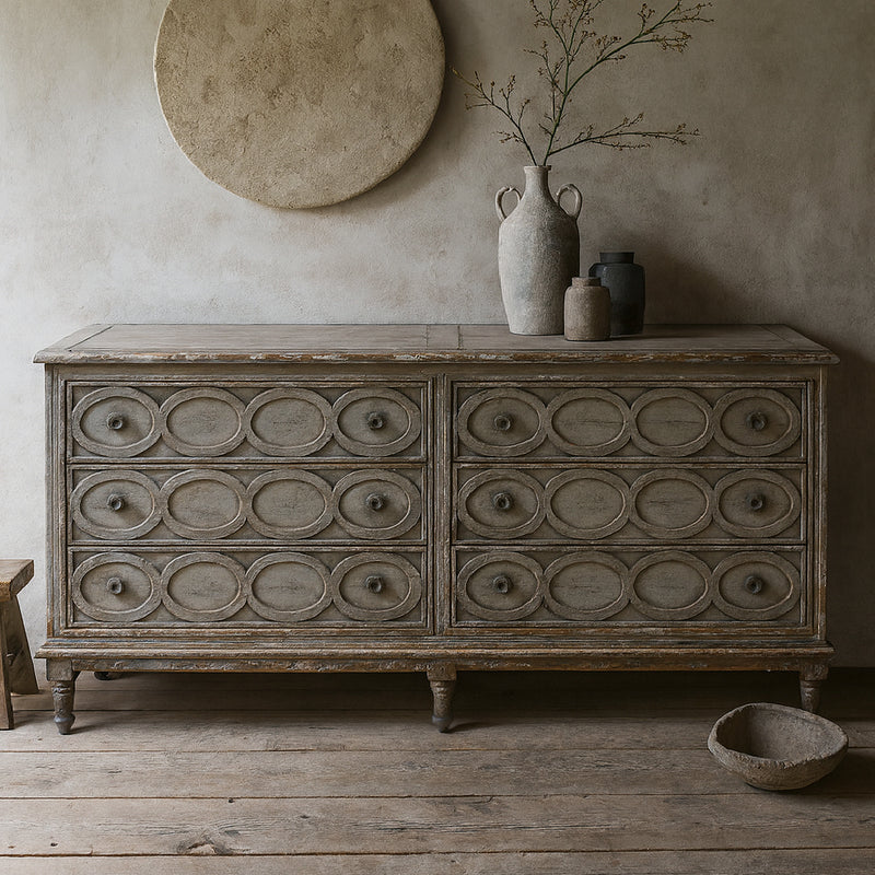 Balmoral Distressed Timber Chest of Drawers