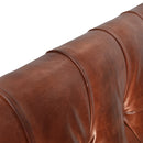 Cardiff Vintage Leather Chesterfield Bedhead