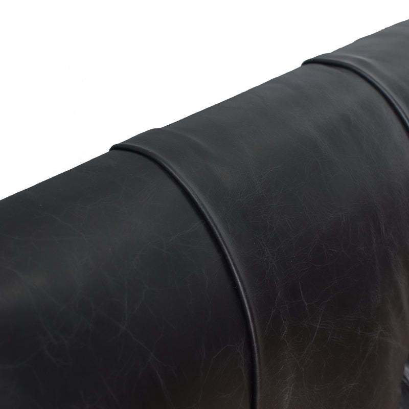 Cardiff Black Leather Chesterfield Bedhead