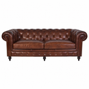 Windsor 3.5 Seater Vintage Leather Chesterfield Sofa
