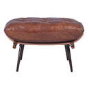 Dorset Vintage Leather Ottoman